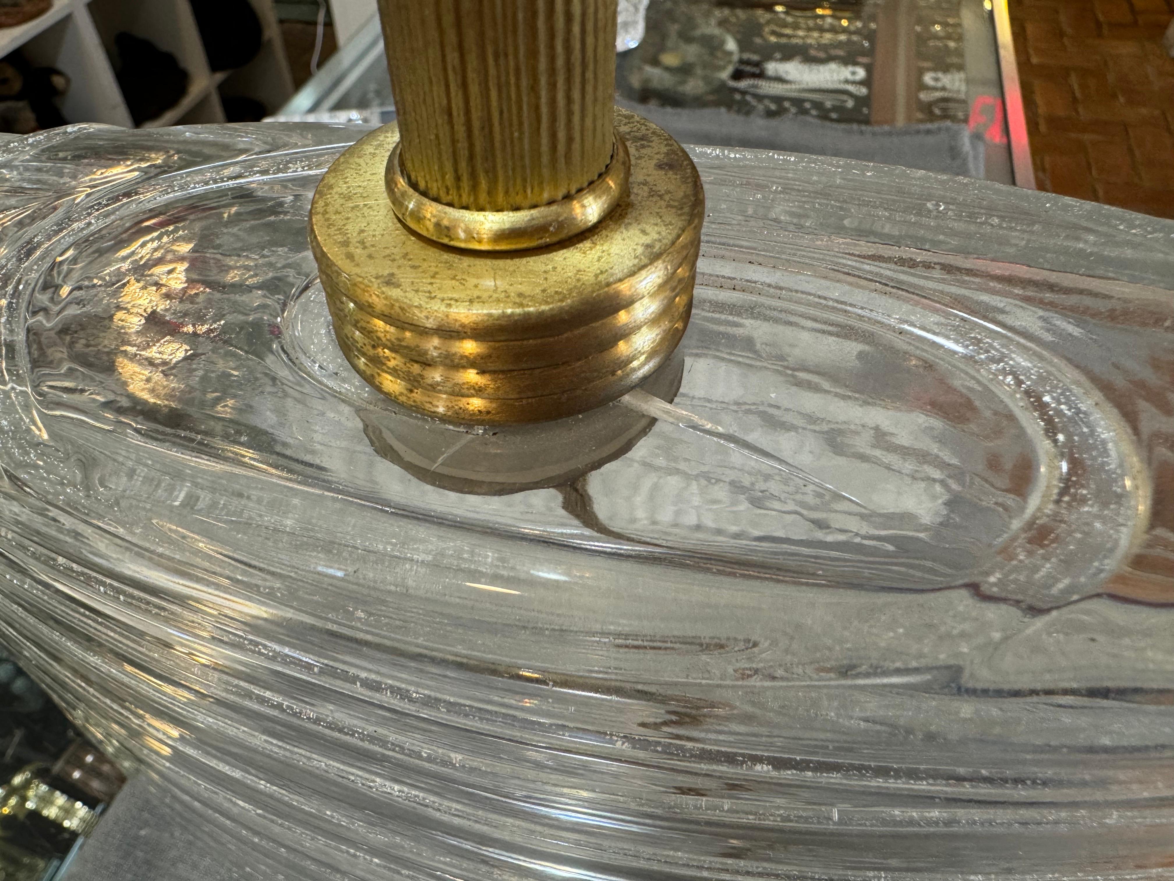 Lámpara de cristal de Murano soplado a mano Donghia firmada en venta 13