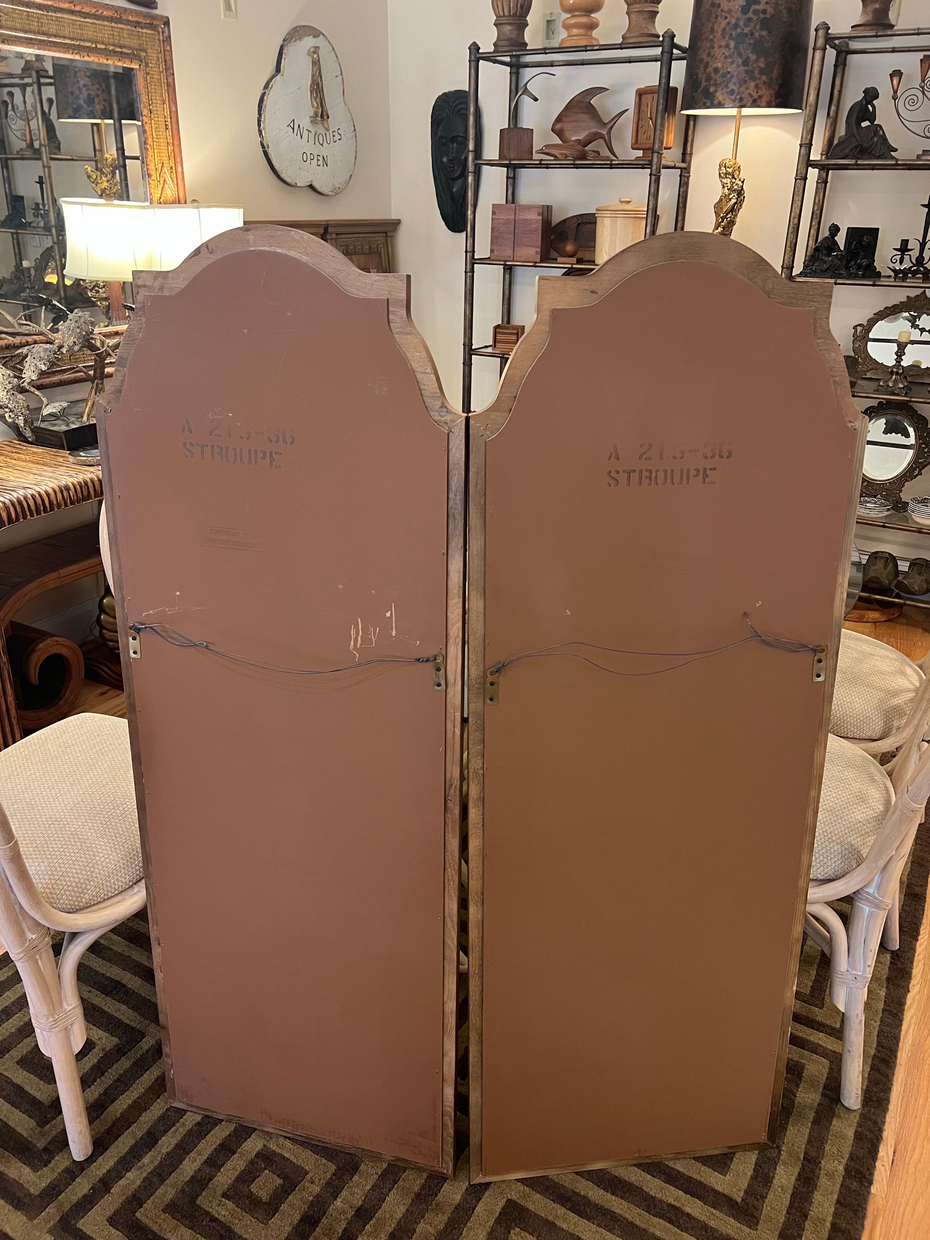 Paar moderne Spiegel aus der Mitte des Jahrhunderts von Thomasville im Angebot 14