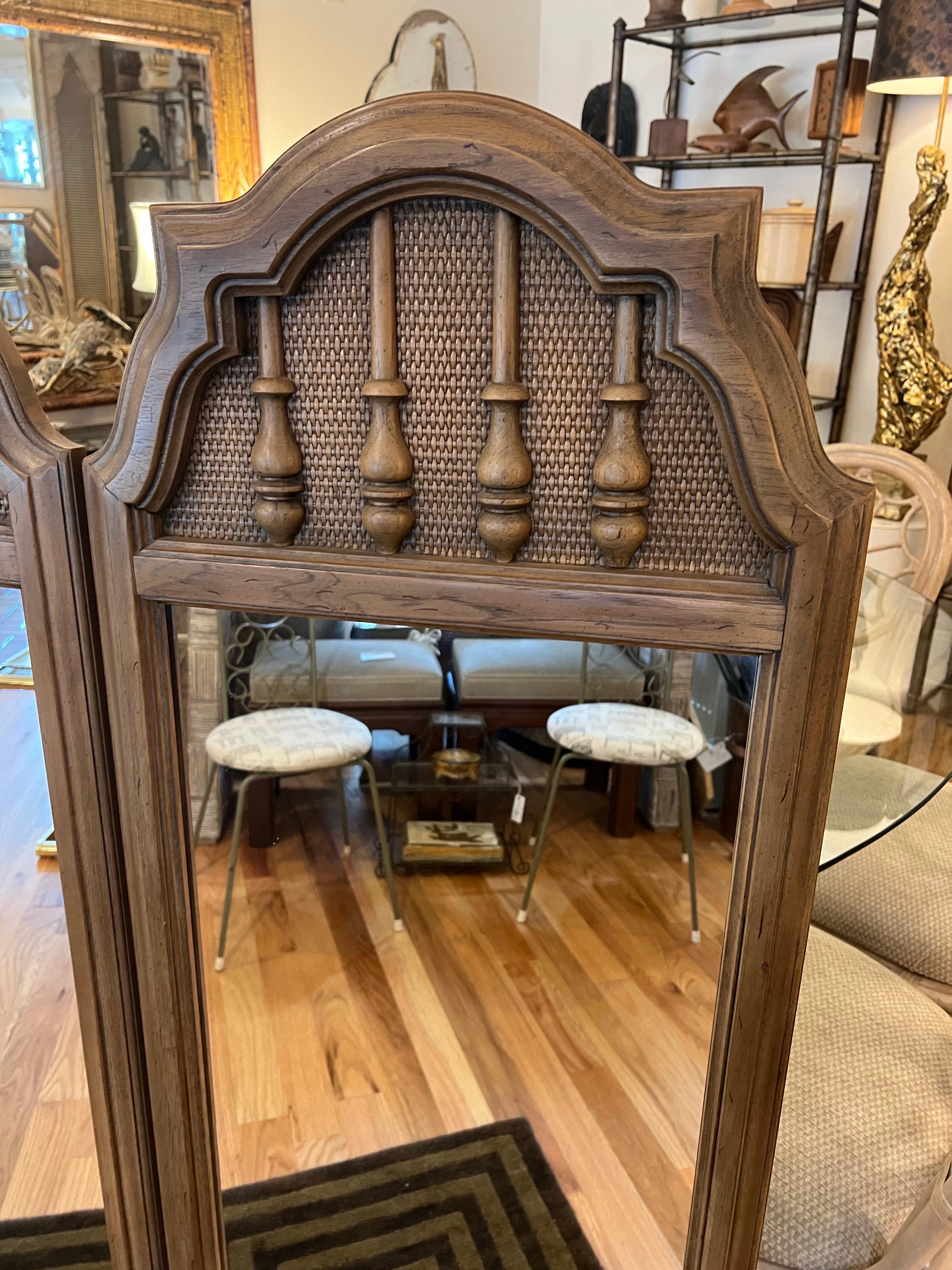 Paar moderne Spiegel aus der Mitte des Jahrhunderts von Thomasville im Angebot 9