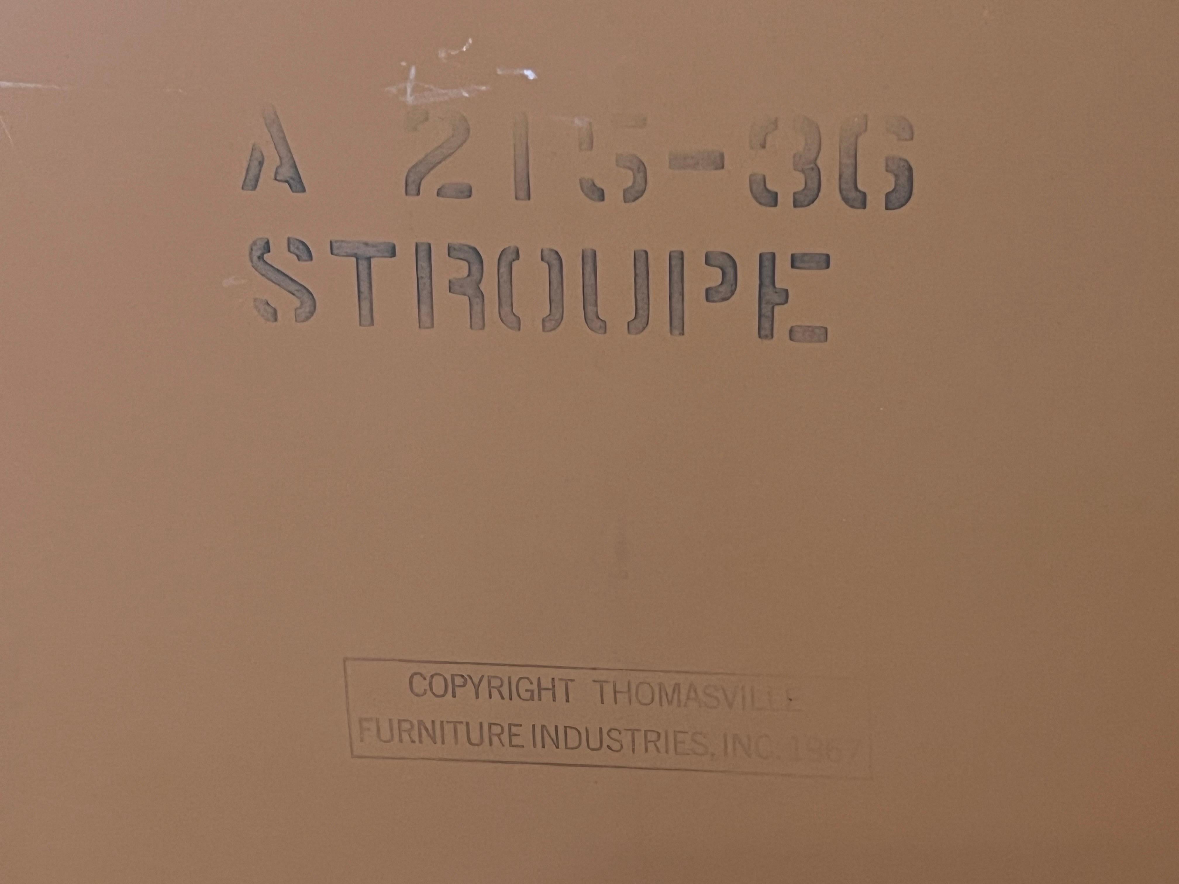 Paar moderne Spiegel aus der Mitte des Jahrhunderts von Thomasville im Angebot 15