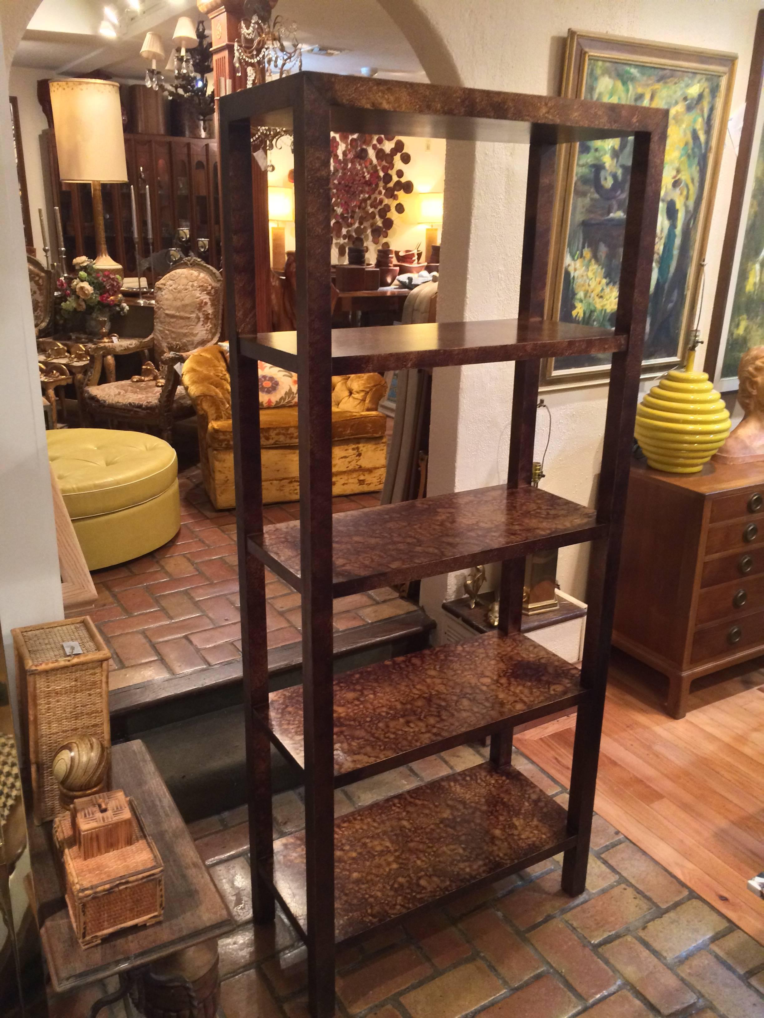 wooden etagere