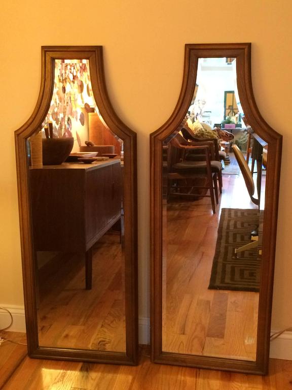 Pair of Hollywood Regency Mirrors For Sale at 1stDibs