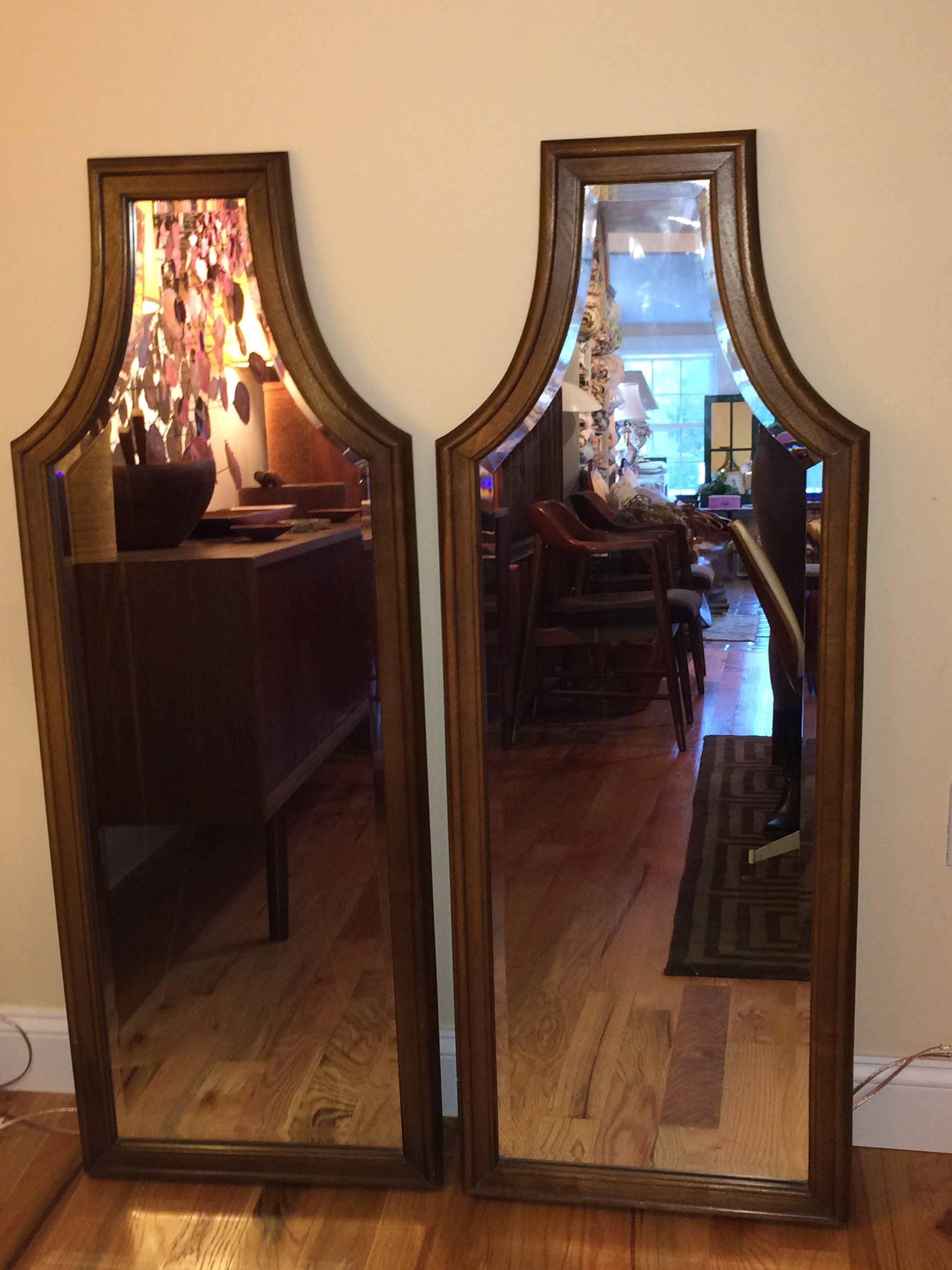 American Pair of Hollywood Regency Mirrors For Sale
