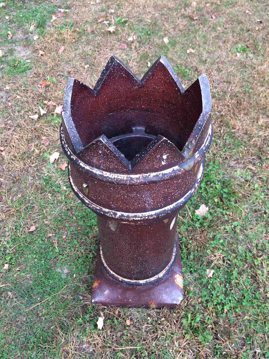 English Salt Glaze Chimney Pot For Sale at 1stdibs