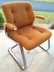 Steelcase Chrome Cantilever Chair