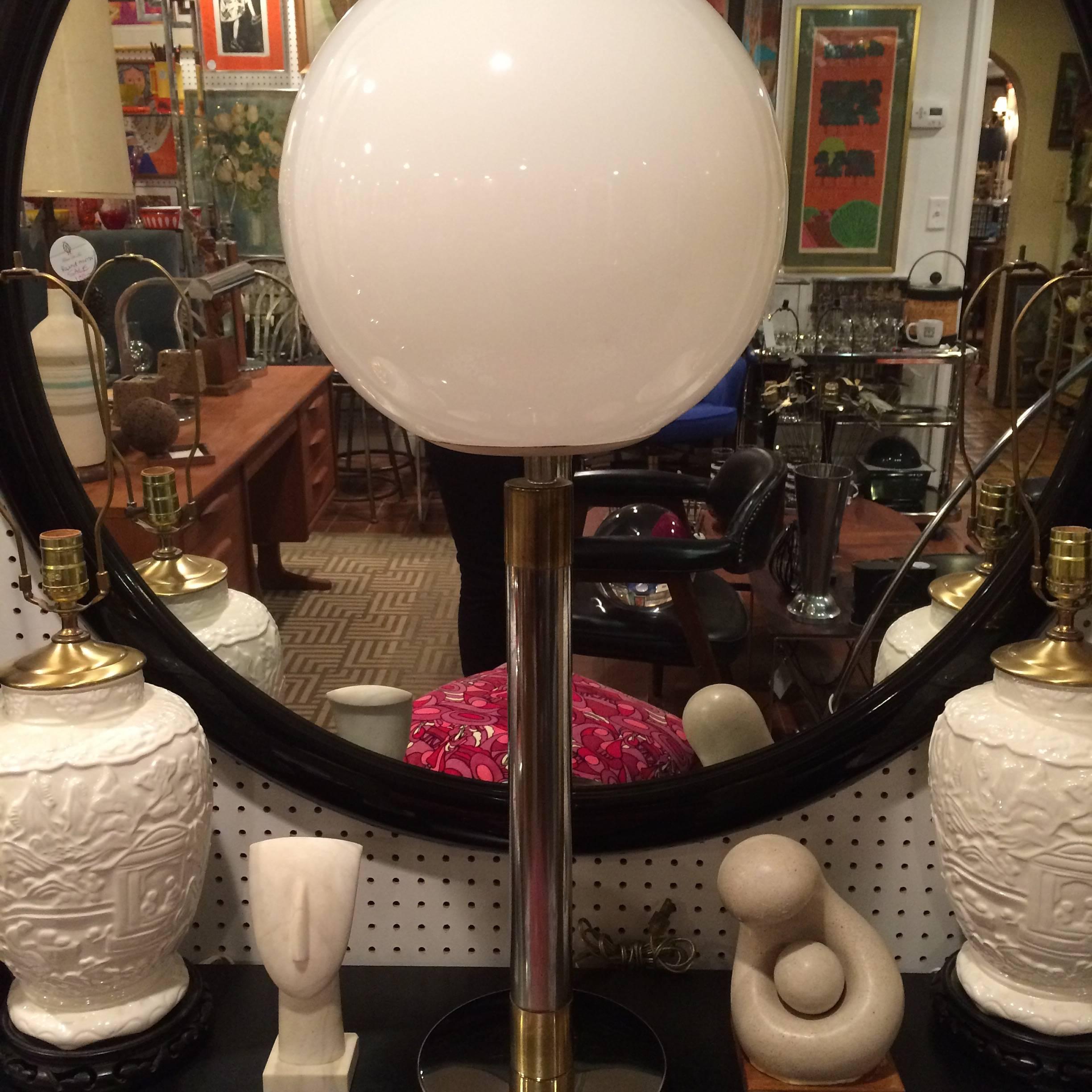 Mid-Century Modern Large Robert Sonneman Style Lollipop Table Lamp