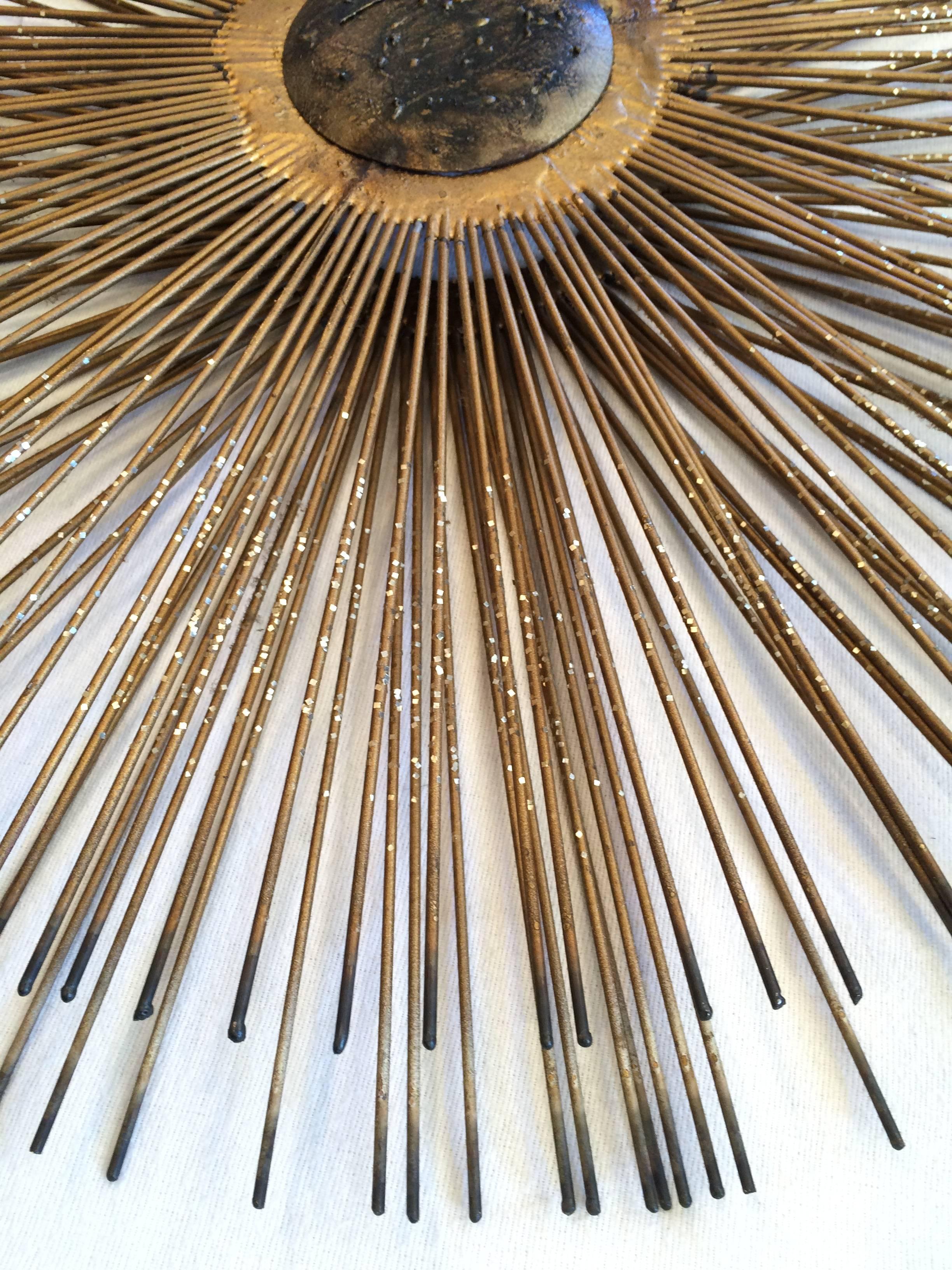 Mid Century Brutalist Starburst Wall Sculpture 1