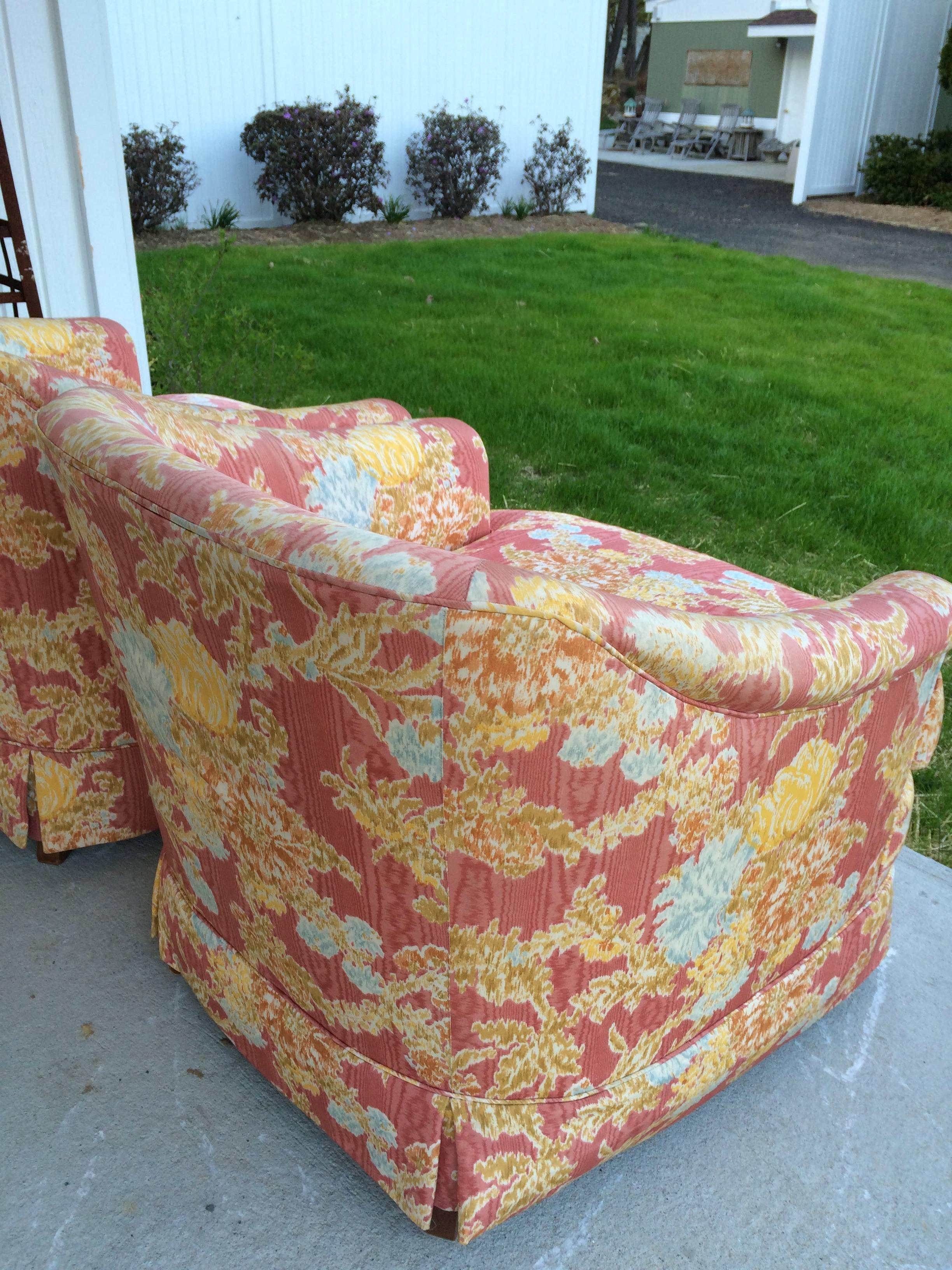 Pair of Henredon Club Chairs 2