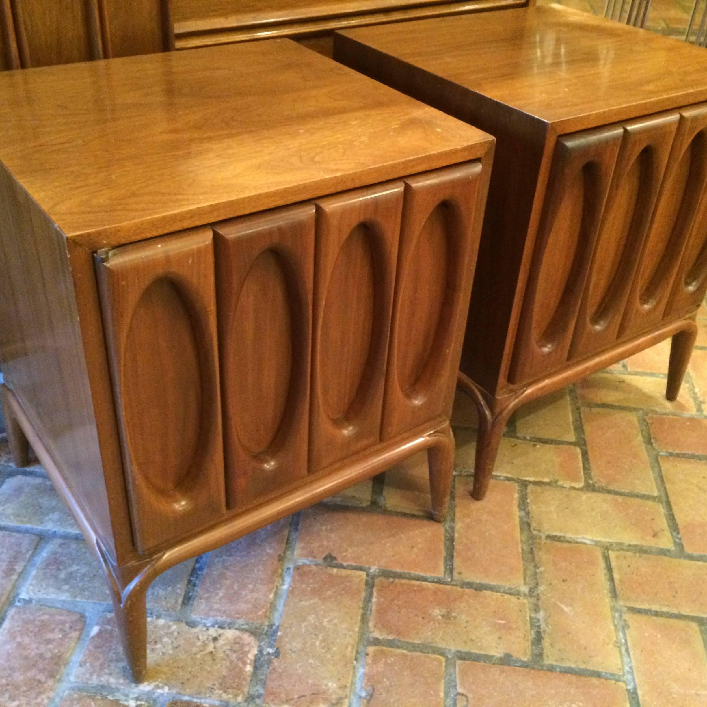 Mid-20th Century Sculptural Mid-Century Modern Cabinet/ Table