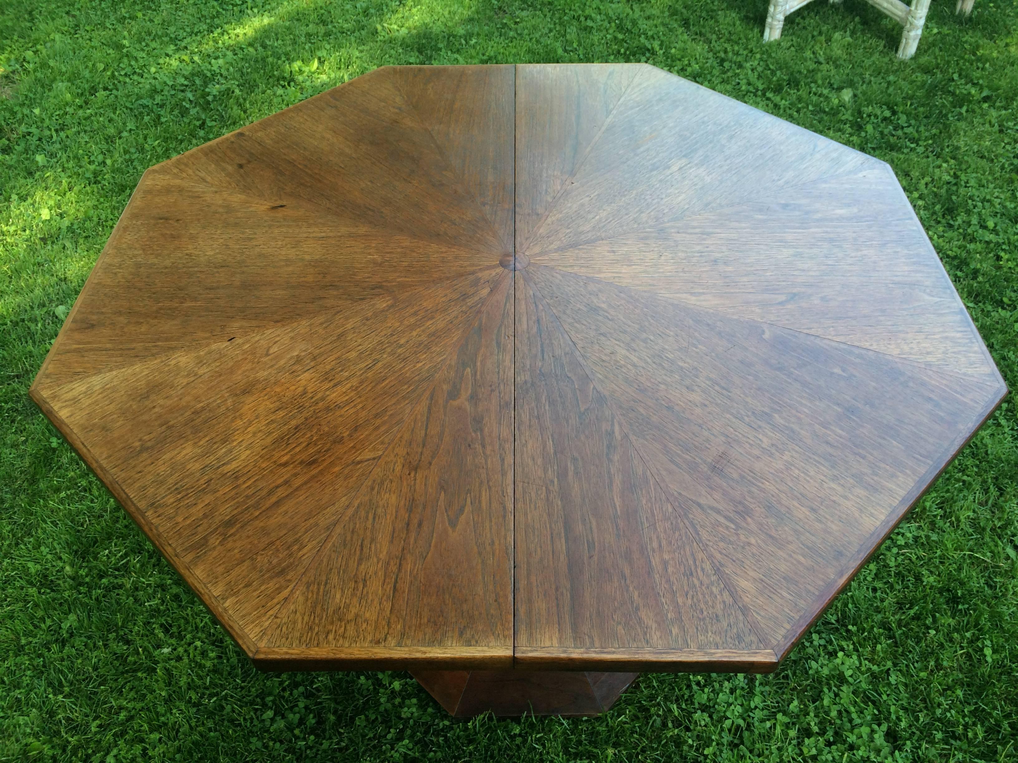 American Foster-McDavid Octagonal Walnut Table