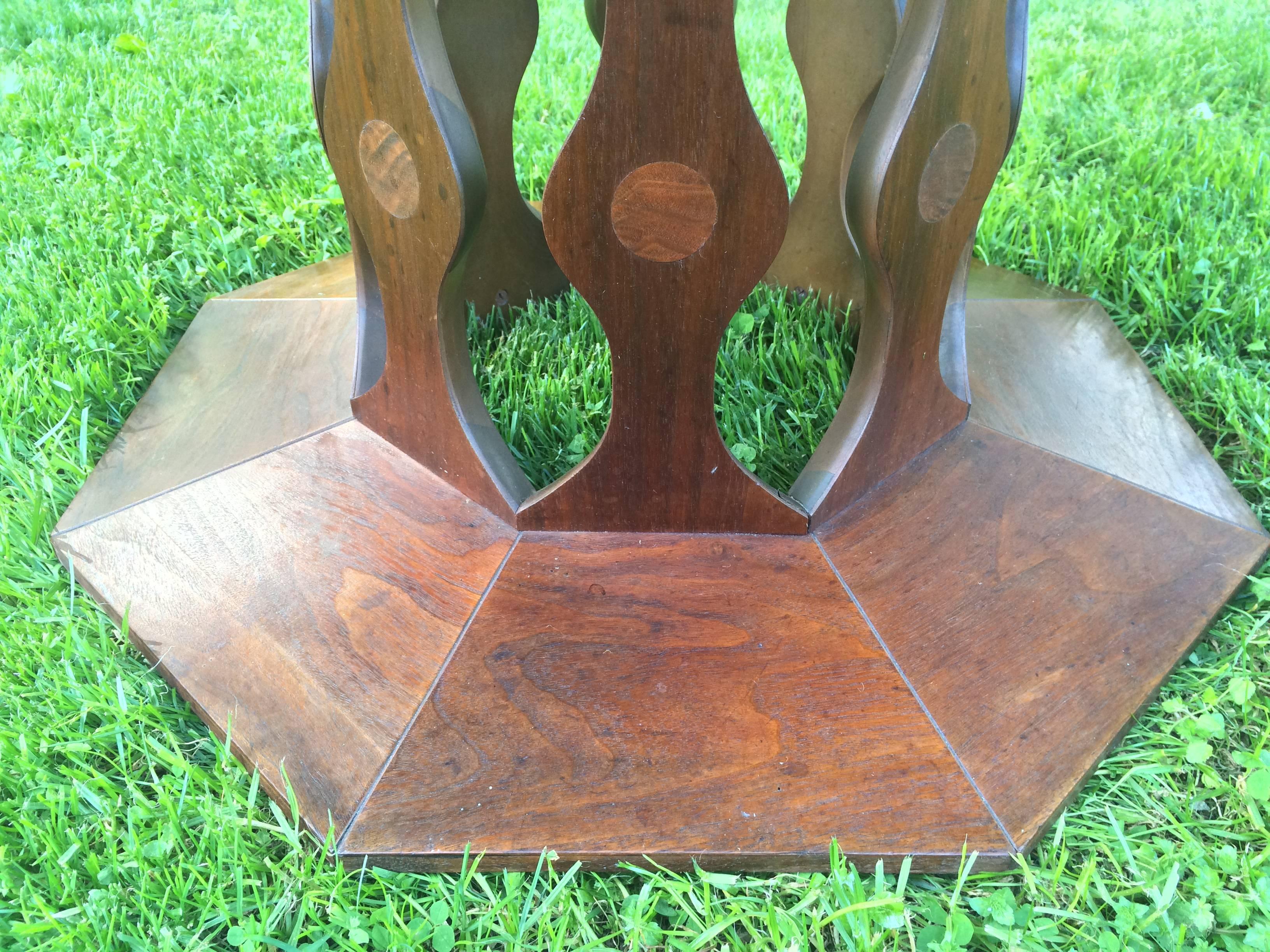 Foster-McDavid Octagonal Walnut Table 2