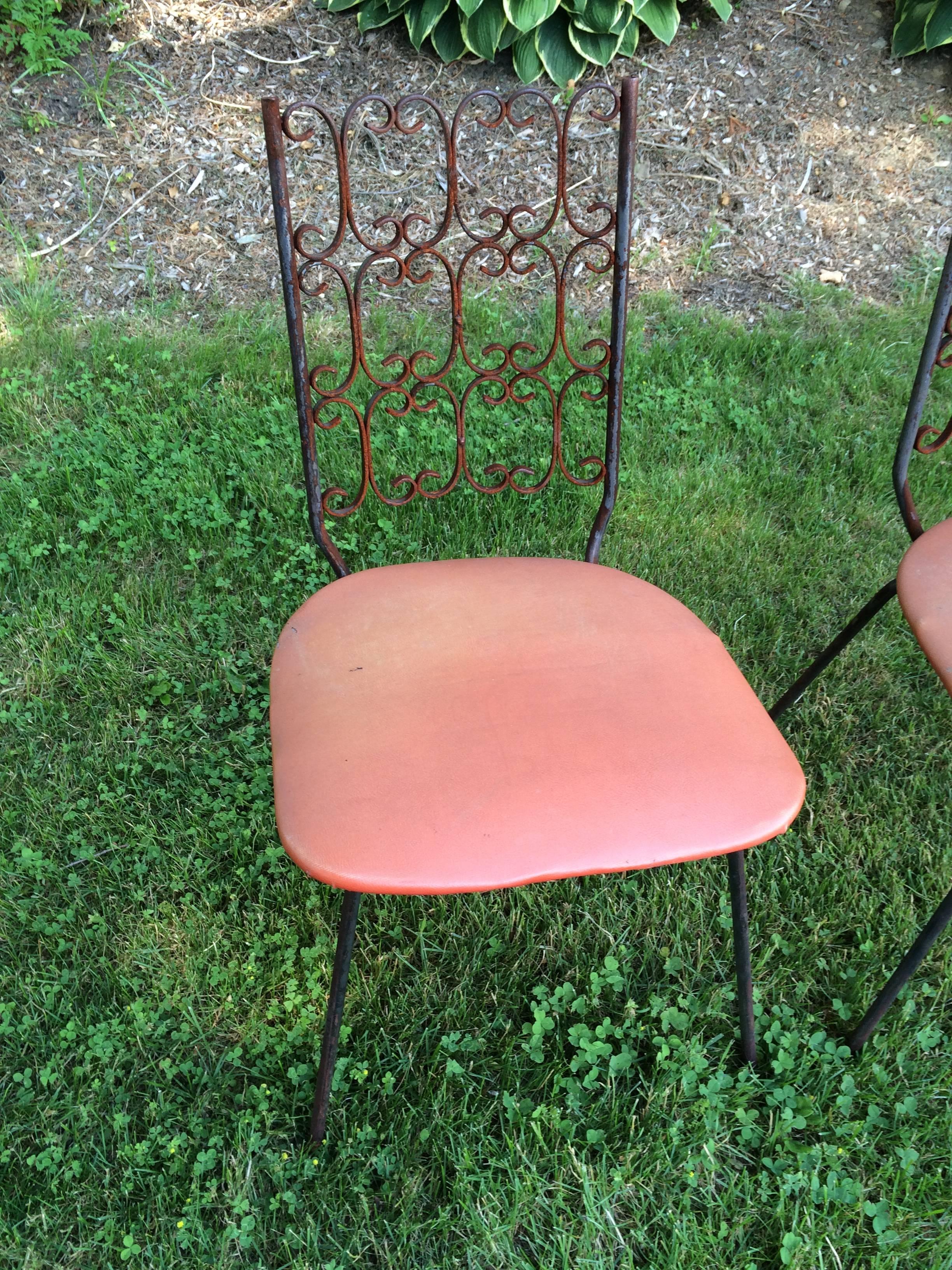 Mid-20th Century Set of Four Arthur Umanoff Granada Chairs 