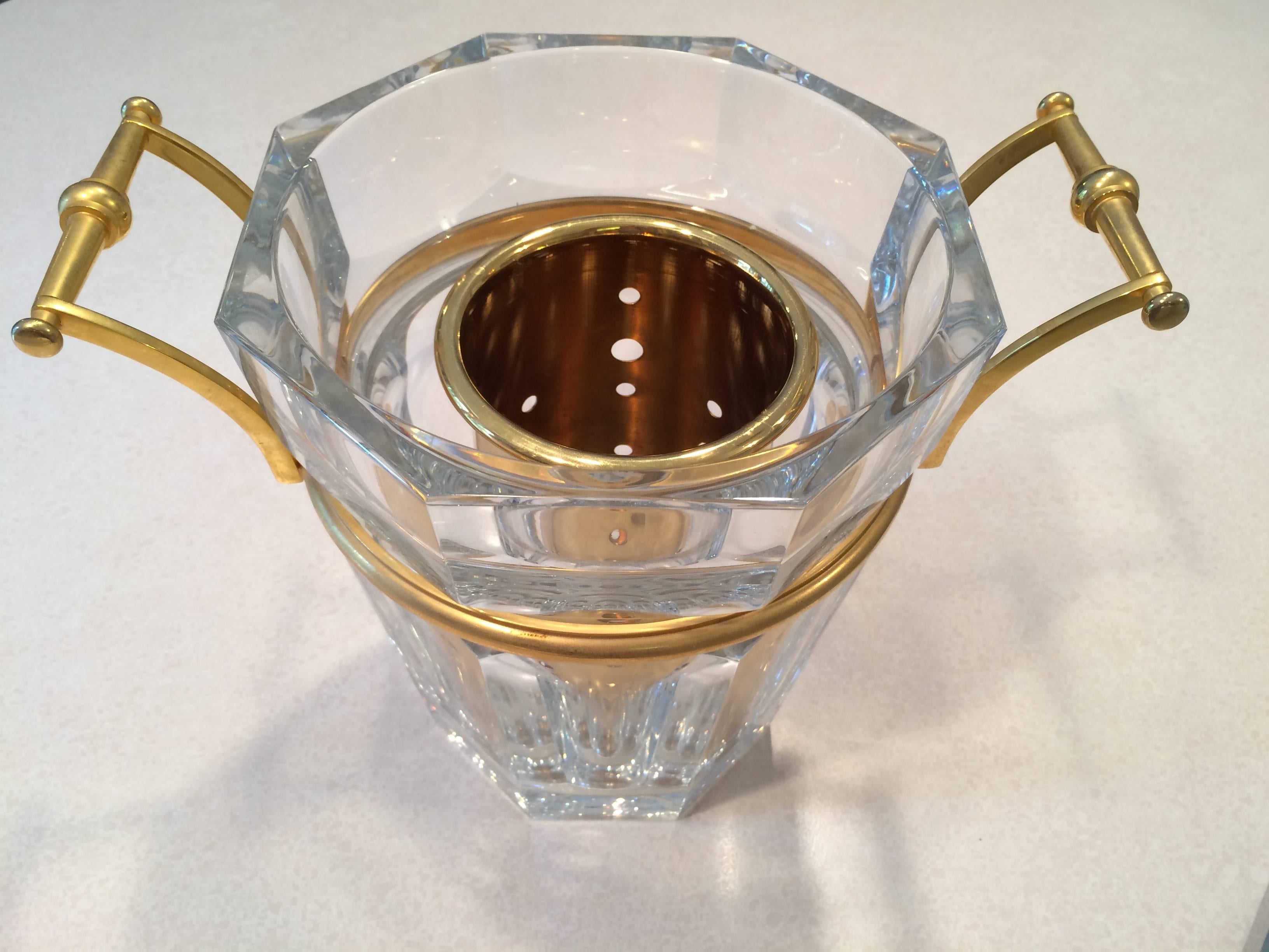 Vintage French Baccarat Champagne Bucket In Excellent Condition In Redding, CT