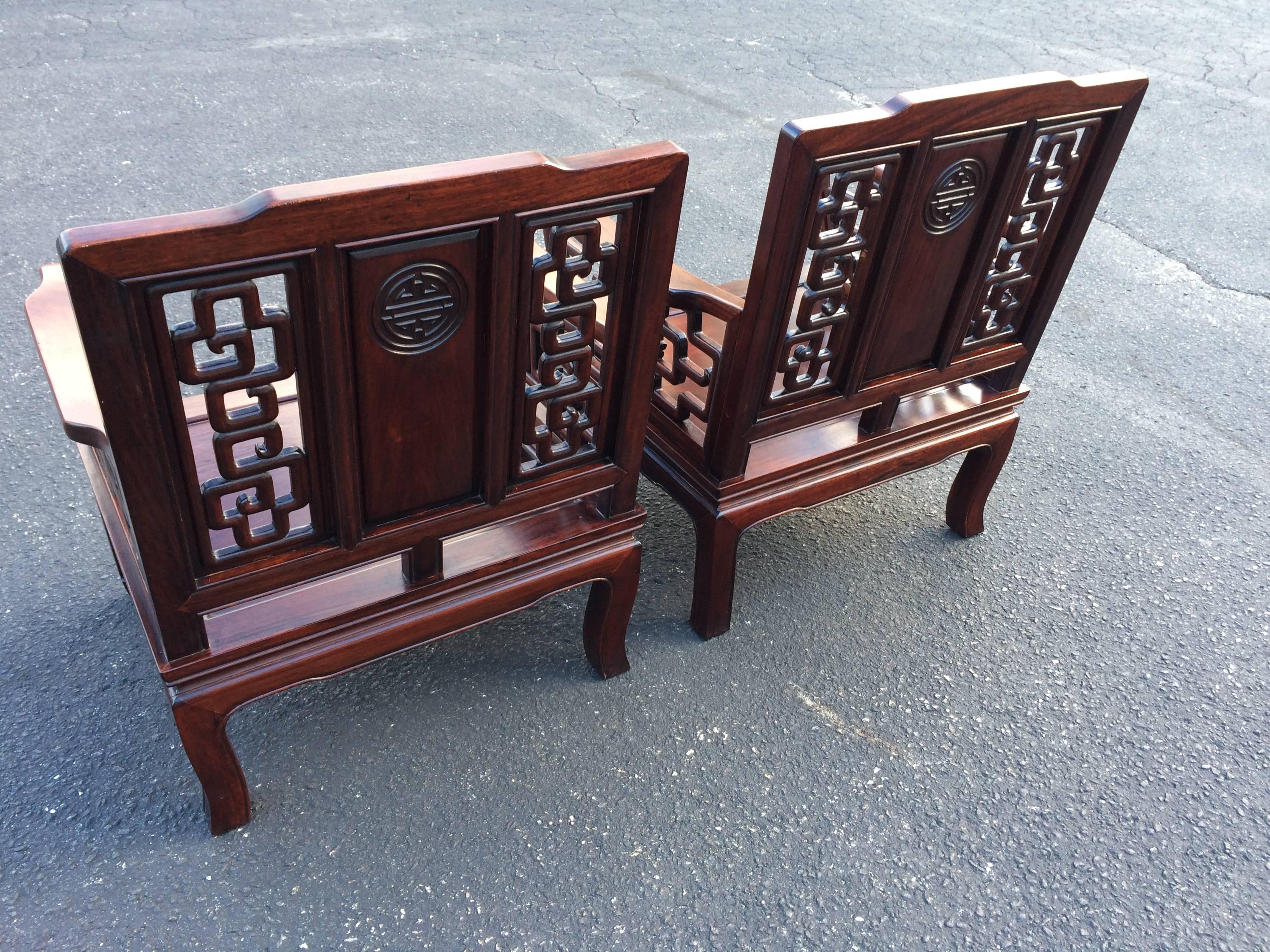 Antique Carved Chinese Chippendale Rosewood 5