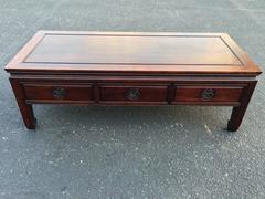 Antique Chinese Chippendale Rosewood Coffee Table