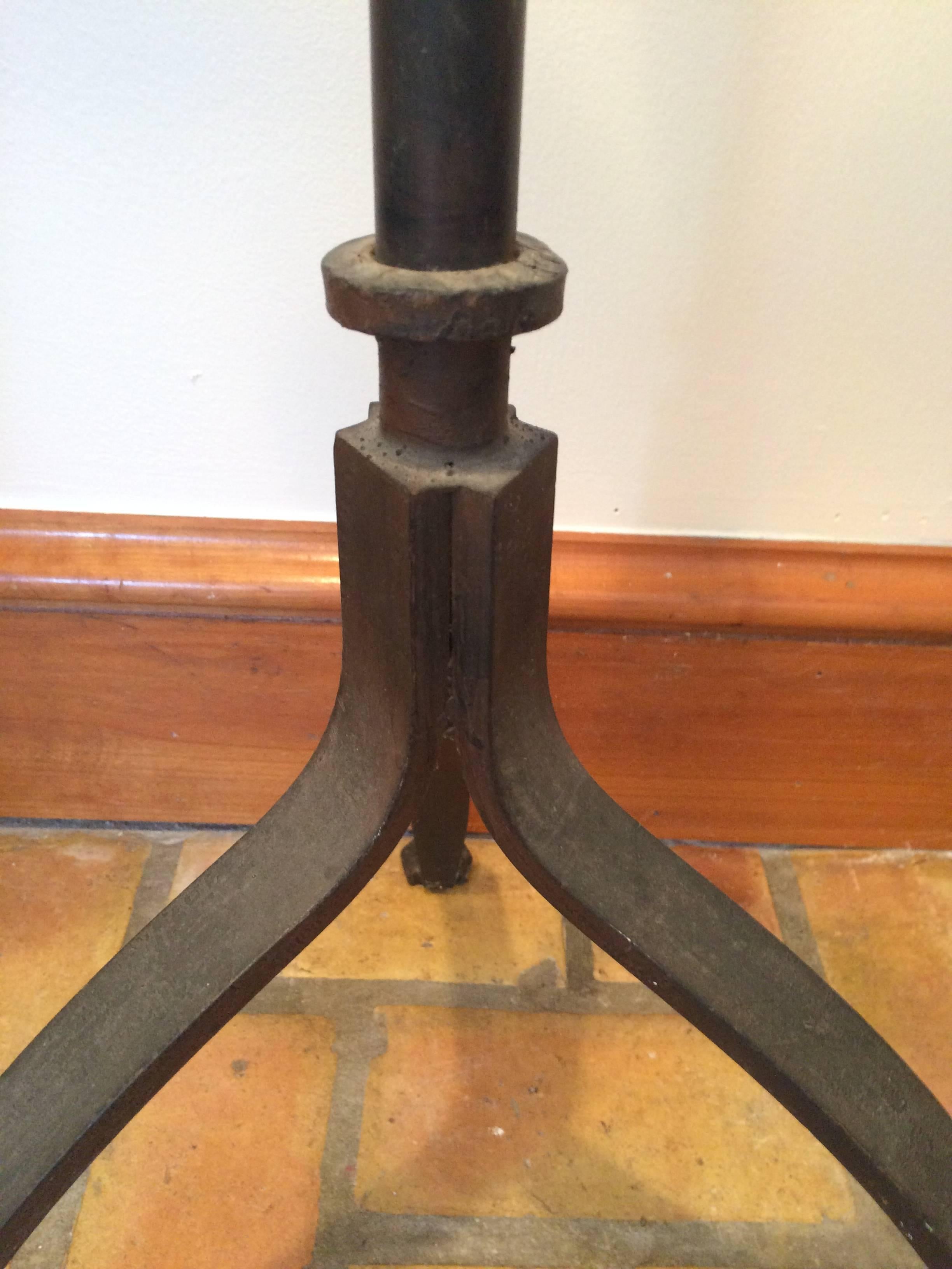 Handmade Wrought Iron Floor Candelabra stands 5 ft + tall 2