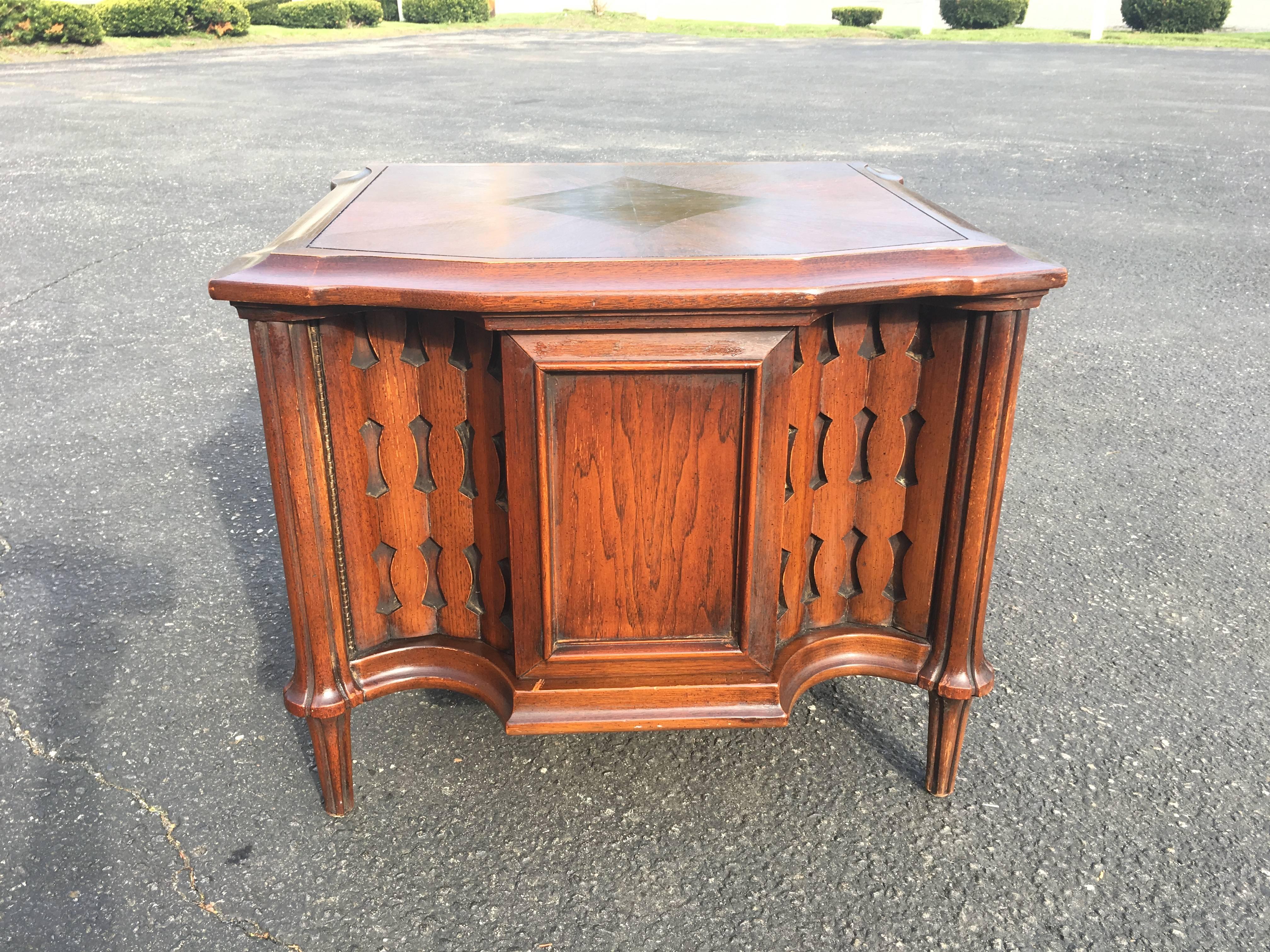 Sold-Mid-Century Brutalist Cabinet or End Table In Good Condition In Redding, CT