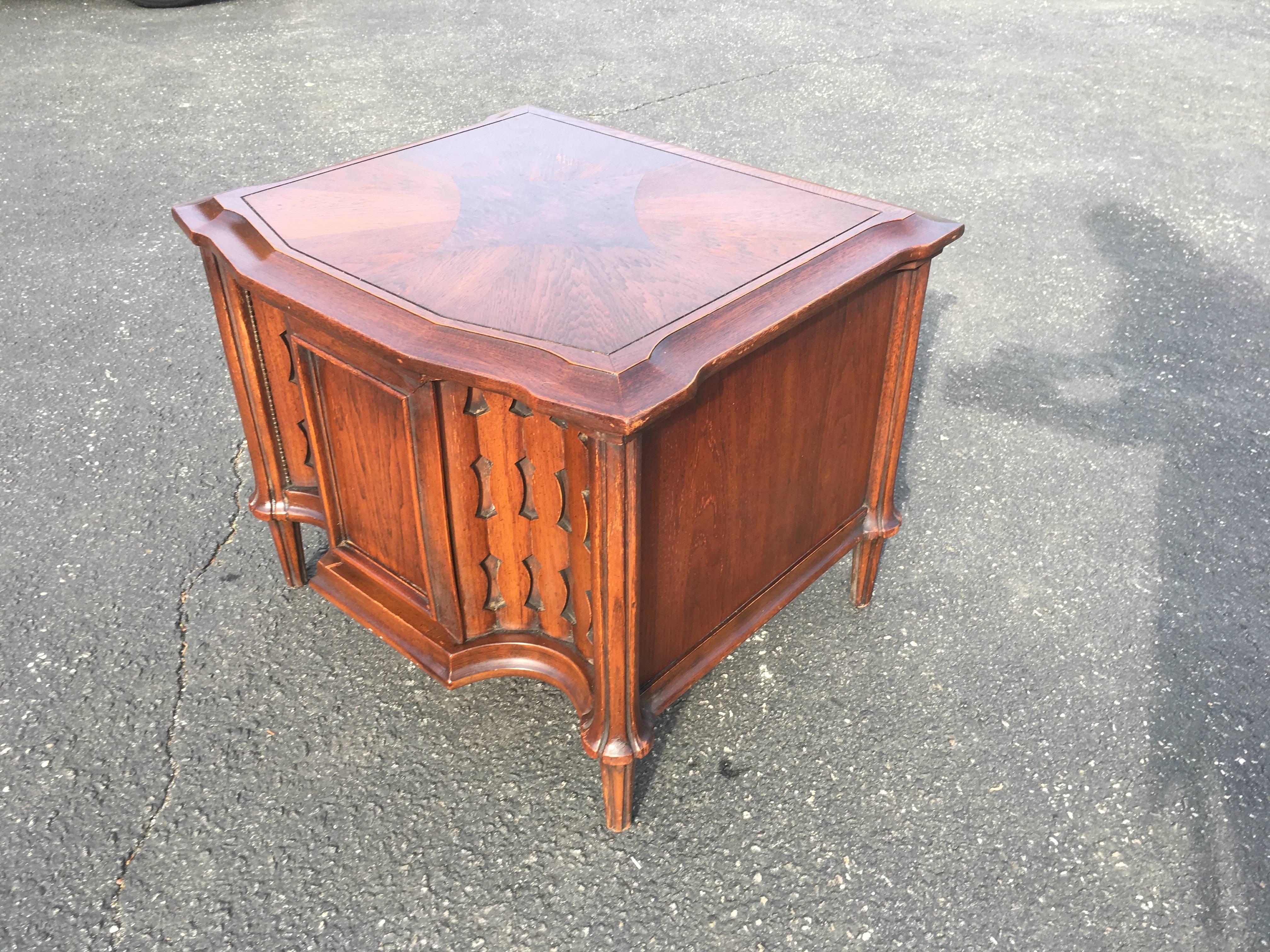 Metal Sold-Mid-Century Brutalist Cabinet or End Table