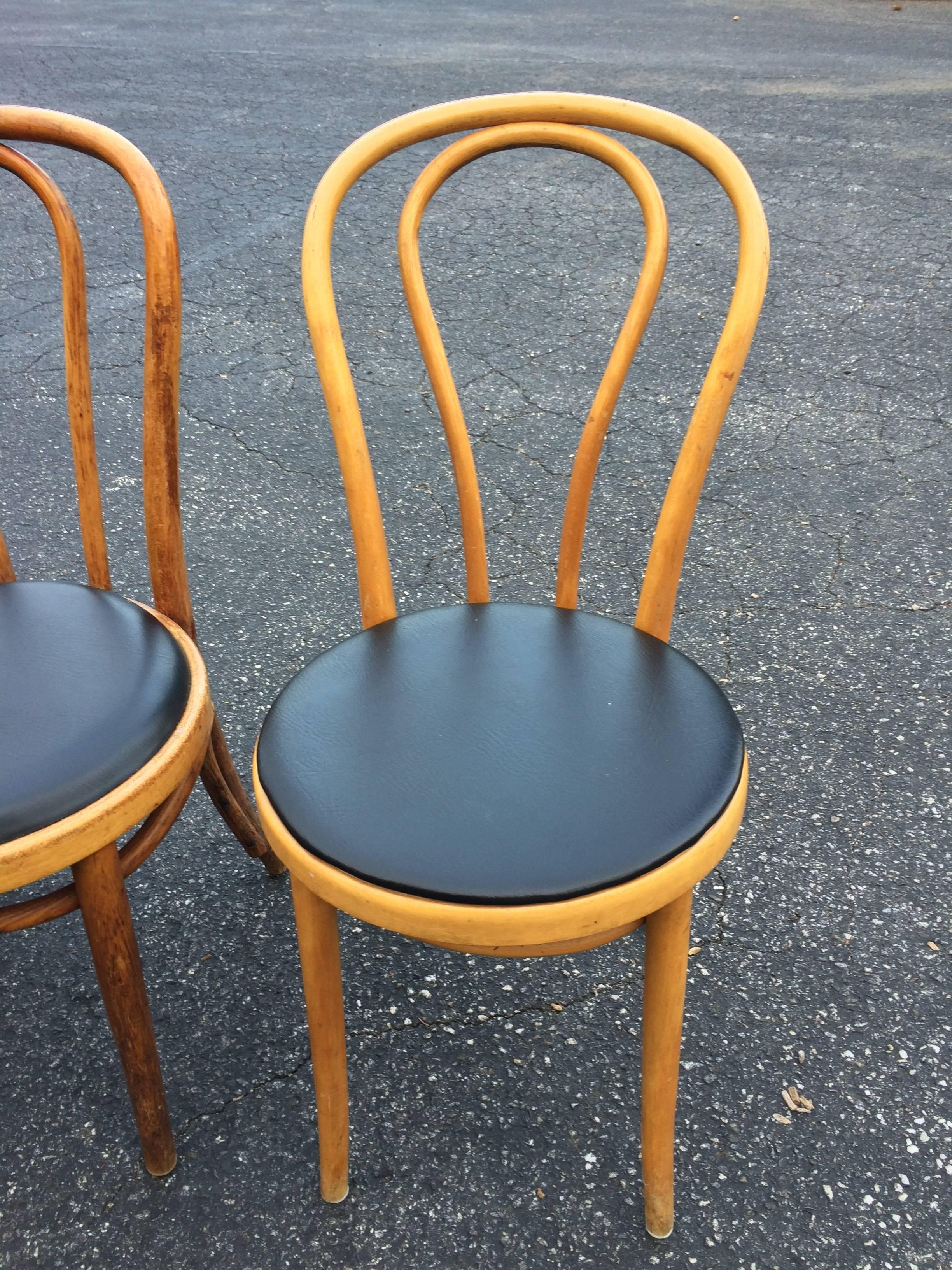 Austrian Set of Three Thonet Style Bentwood Stools