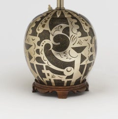 Art Deco Table Lamp "Ikora" by Paul Haustein for WMF, Model 110 / 216, Germany c