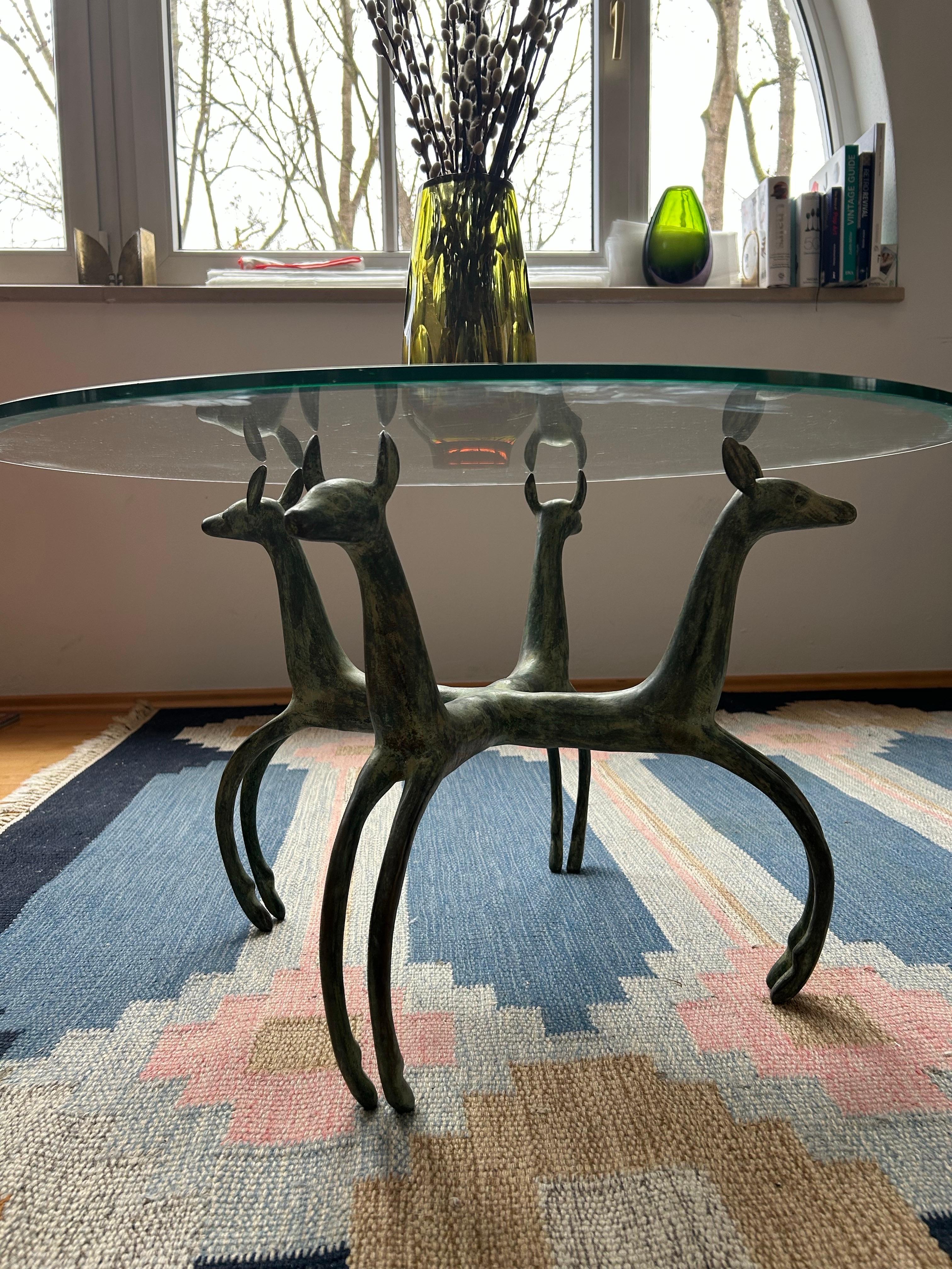 Sculptural Coffee Table, Patinated Bronze, in the Style of Armand-Albert Rateau en vente 8