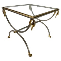 Neoclassical Maison Jansen Curule Side Table, France 1970s