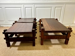 Architectural Brutalist Coffee Table with Visible Joinery, Germany, 1970's