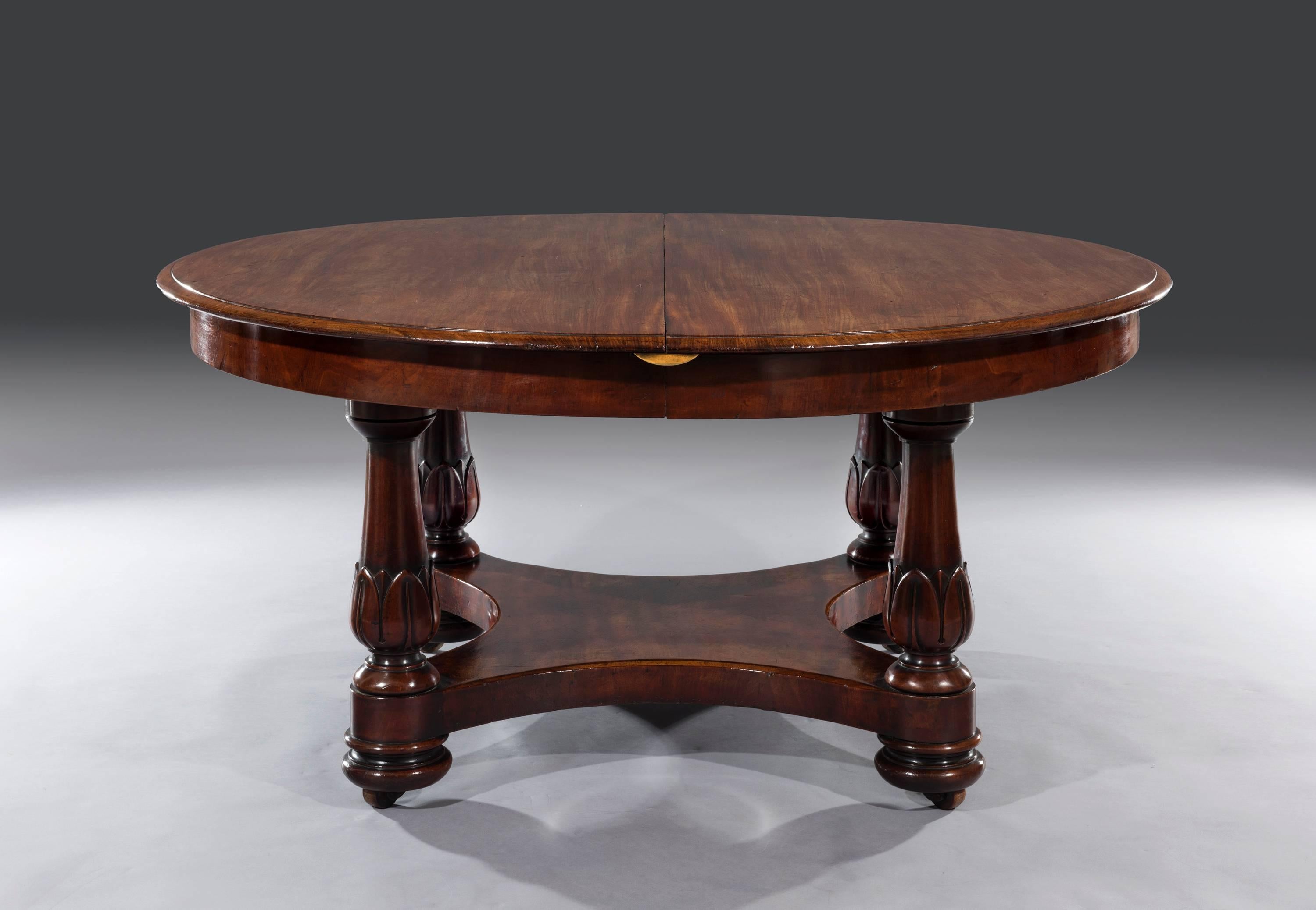 William IV Dining Table Mahogany  For Sale