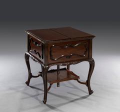 Decorative 20th Century Mahogany Surprise Table on Cabriole Legs