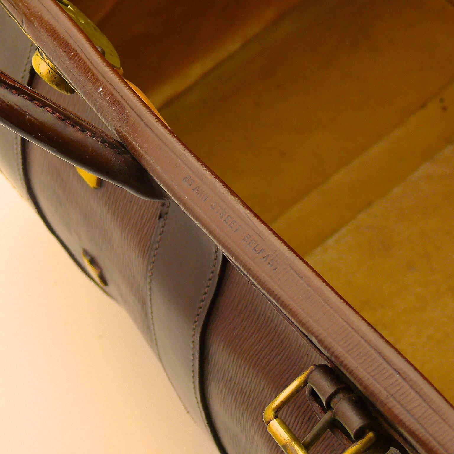 Large Leather Gladstone Bag, circa 1920 1