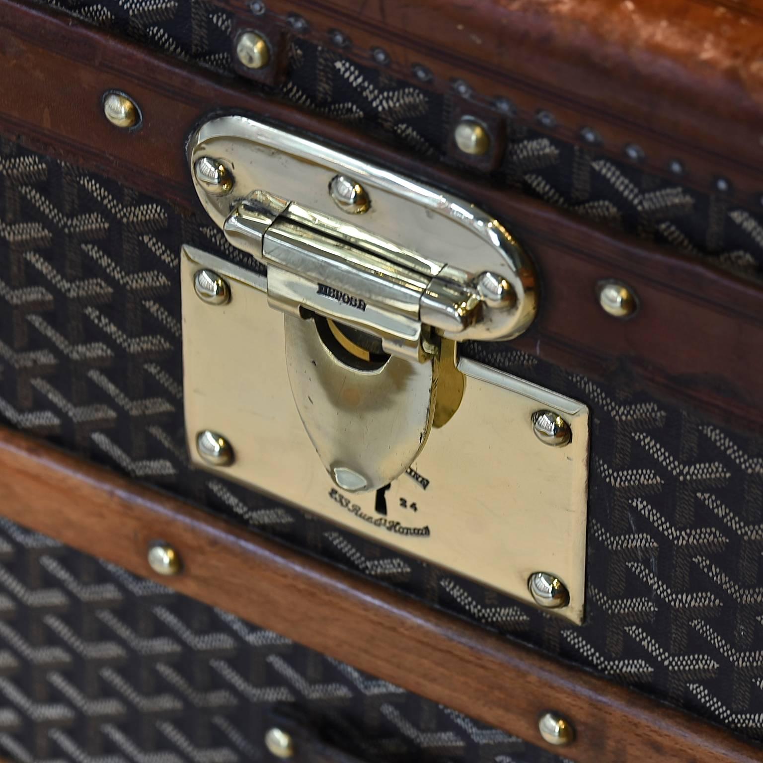 20th Century Goyard Steamer Trunk