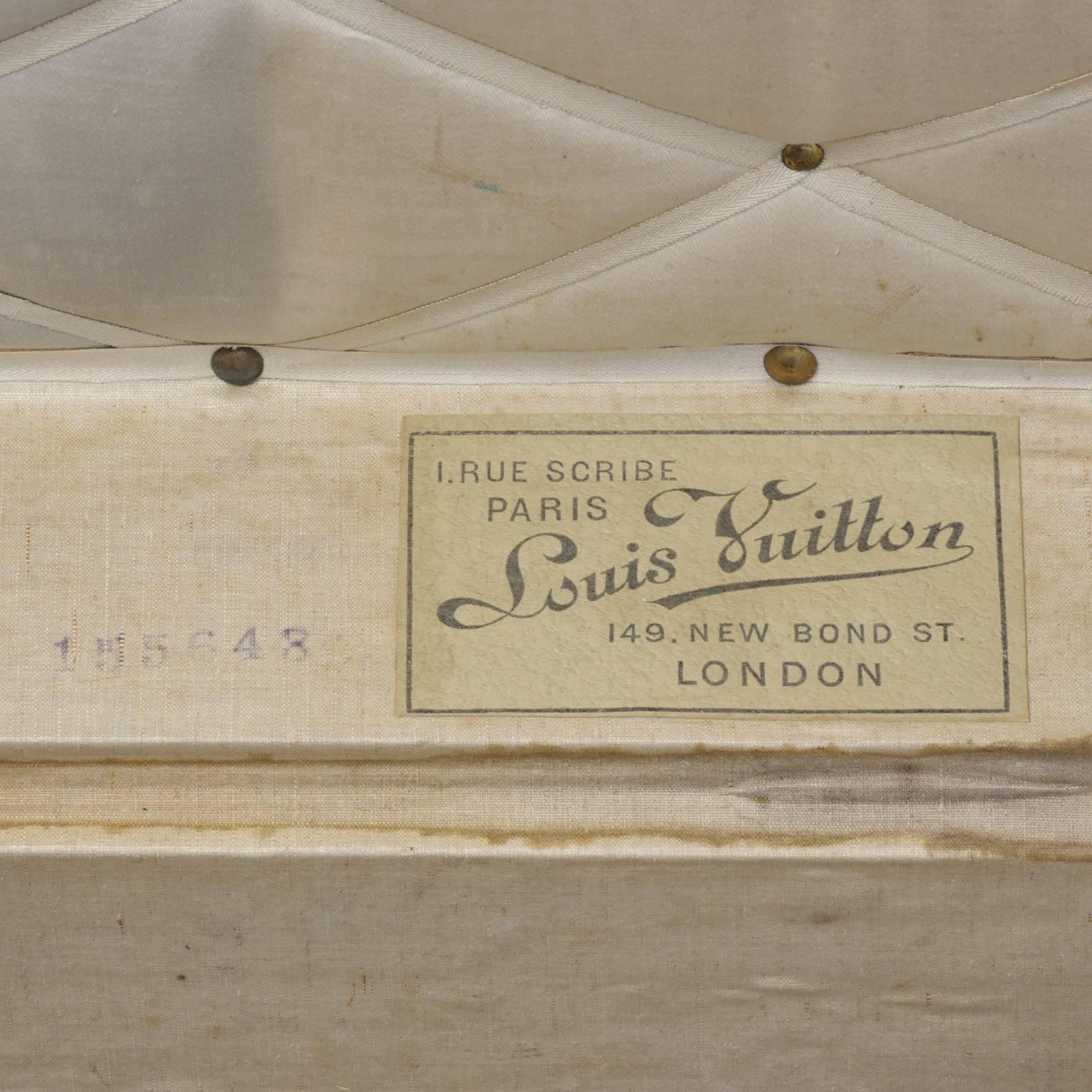 Brass Louis Vuitton LV Monogram Cabin Trunk c1905 in original condition
