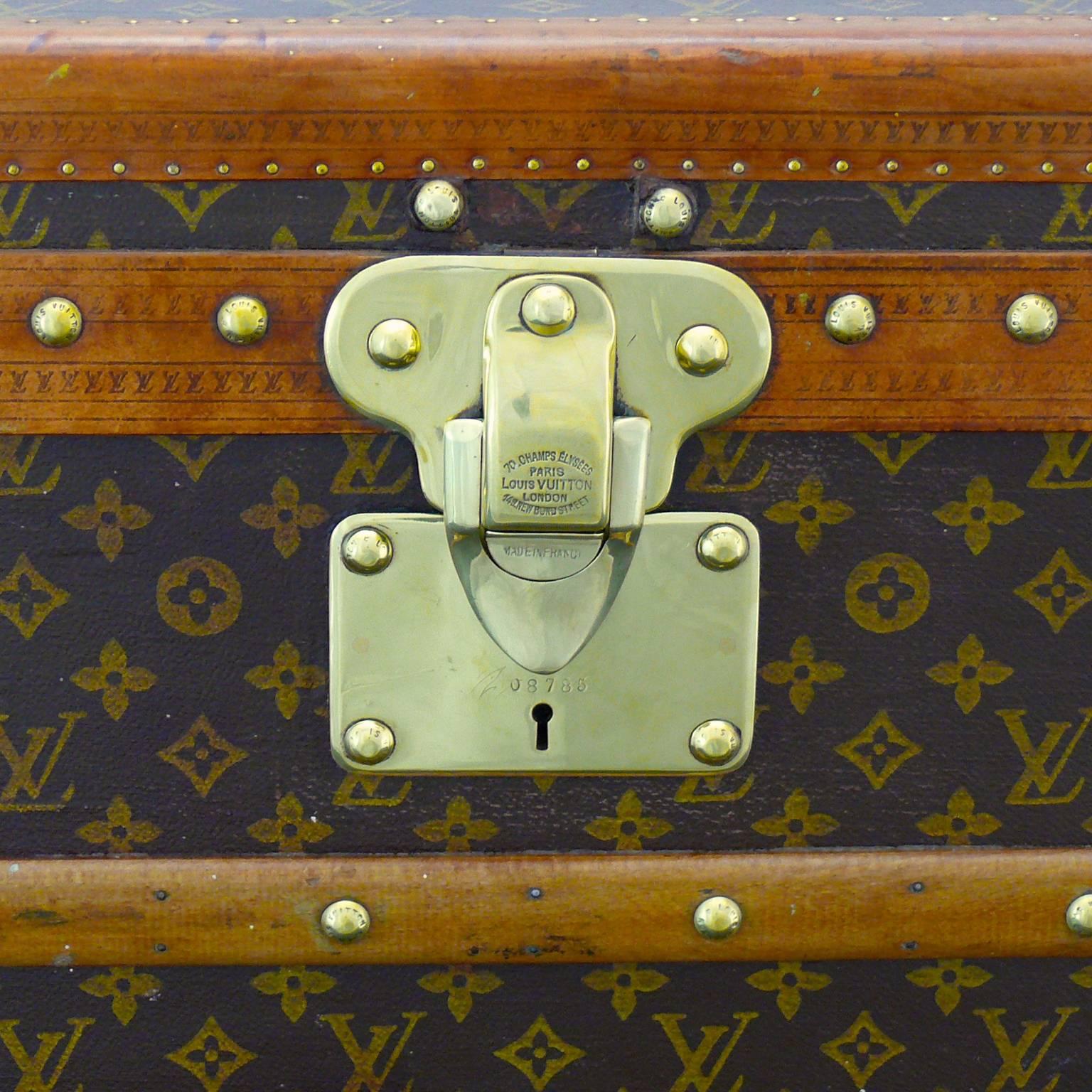 Louis Vuitton Brass Bound Courier Trunk 5