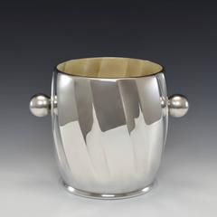 Mid-Century Silver Plated Wine Cooler