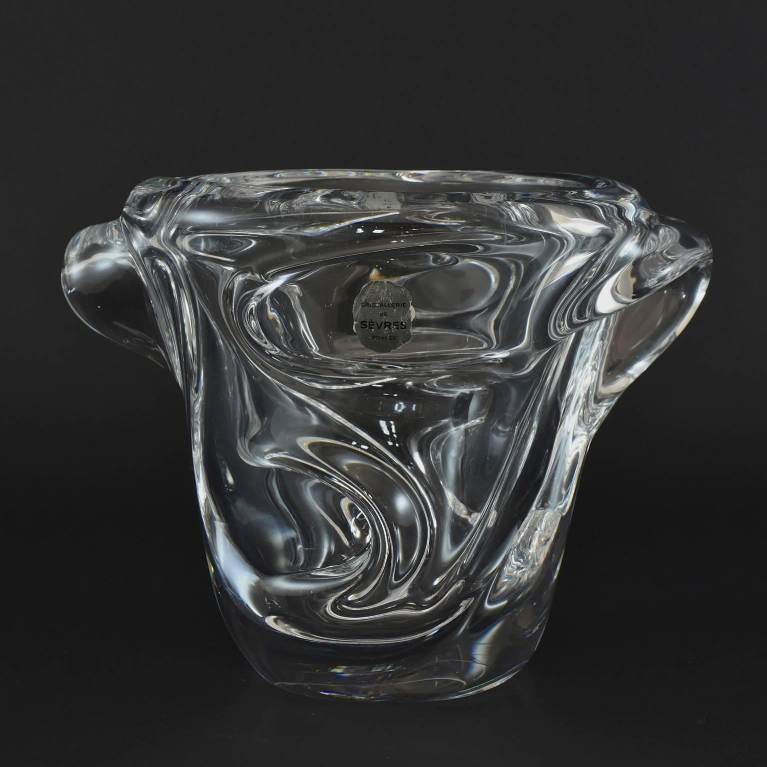 French Sévres Crystal Ice Bucket