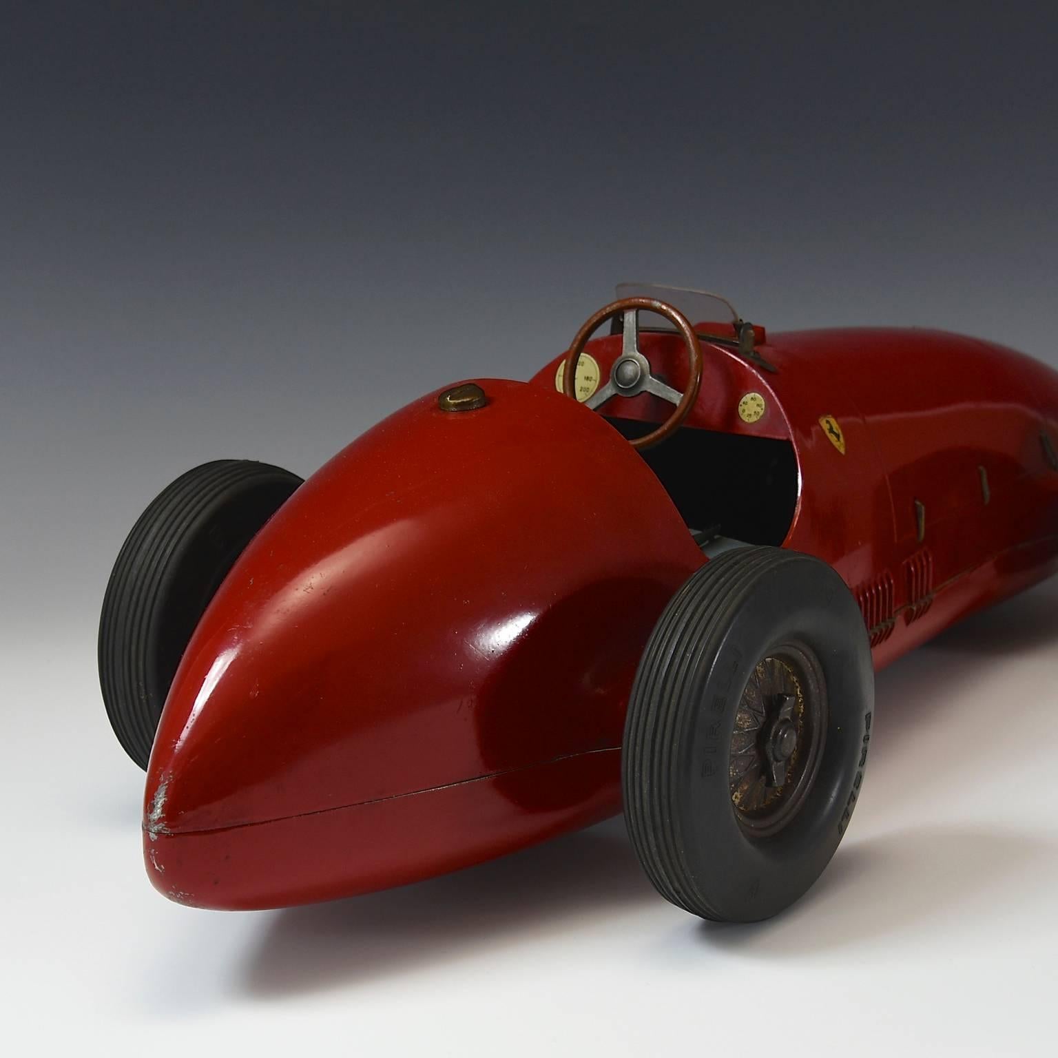 A terrific 1950's model Ferrari F500 F2:
During the 1952 season Alberto Ascari and his Ferrari F500 F2 were in a class of their own; he dominated the world championship, winning each of the six Grands Prix he entered that year. Over 1952 and 1953 he