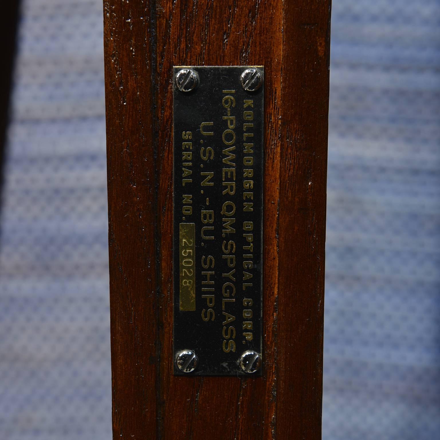 Mid-20th Century WW II US Navy Spyglass Telescope