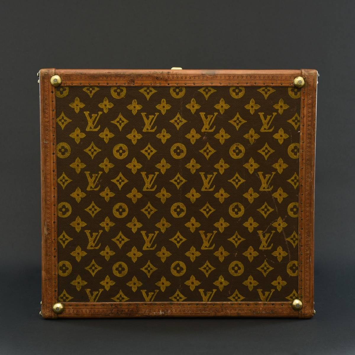 Louis Vuitton Monogram Hat Box trunk c1910 In Good Condition In London, GB