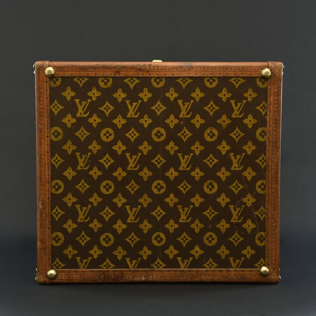 Louis Vuitton Monogram Hat Box trunk c1910 In Good Condition In London, GB