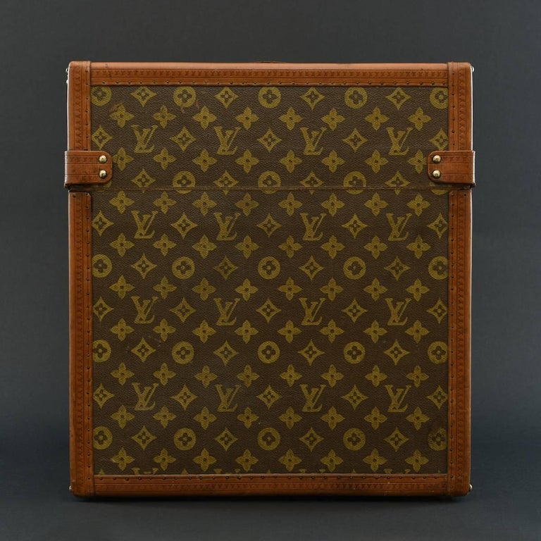 1950s Louis Vuitton Hat Box with Monogram Canvas
