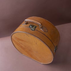 Leather Hat Case/Box, Circa 1940.