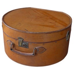 Leather Hat Case/Box, Circa 1940.