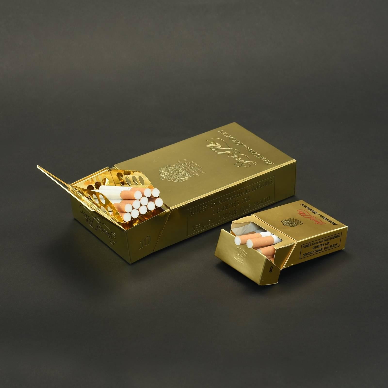Late 20th Century Silver-Gilt Cigarette Box by Karel Bartosik, Hallmarked, 1986