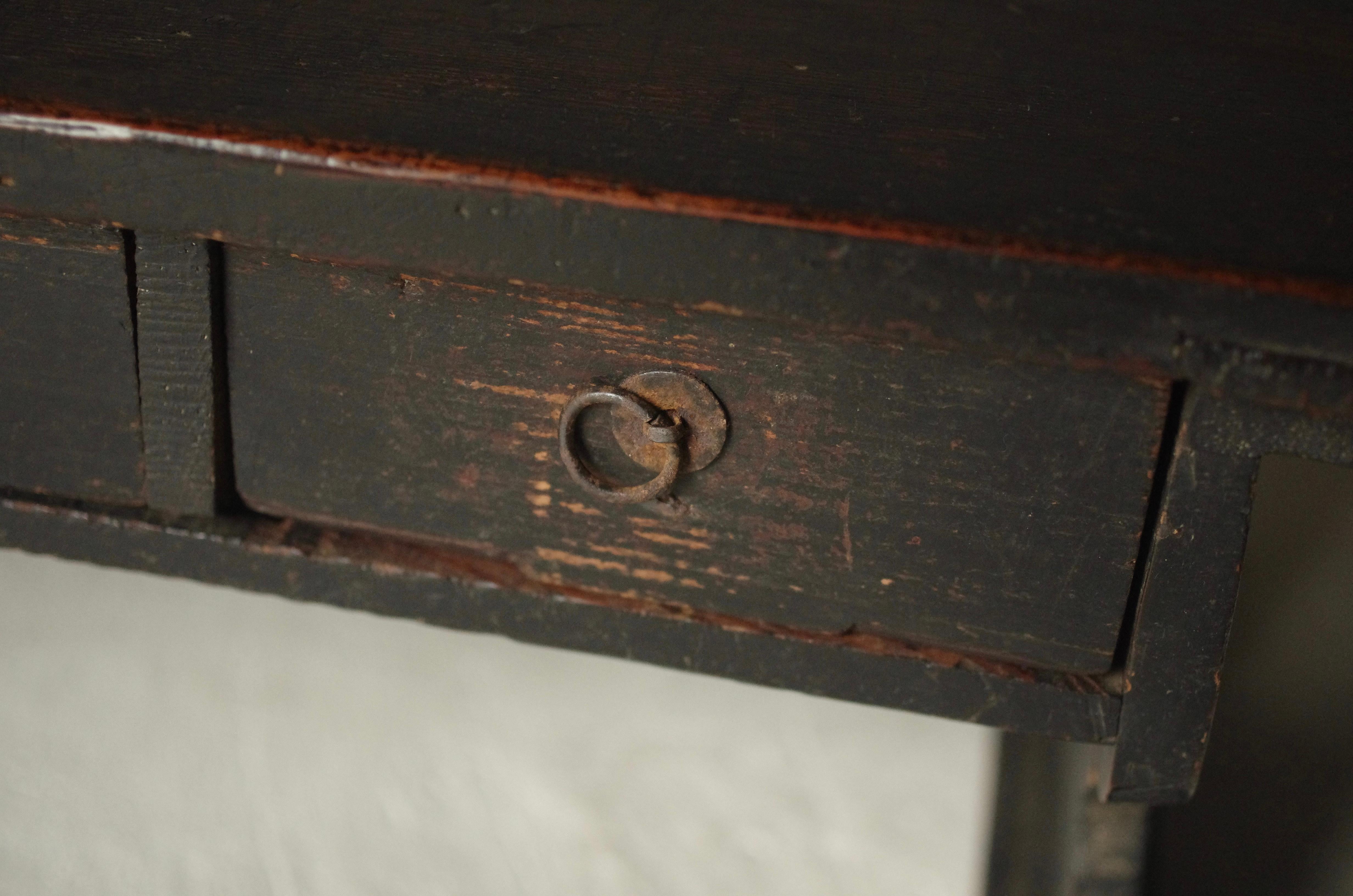 Japanese Antique Low Table / Coffee Table / 1868-1912s / Wabi-sabi Mingei For Sale 5