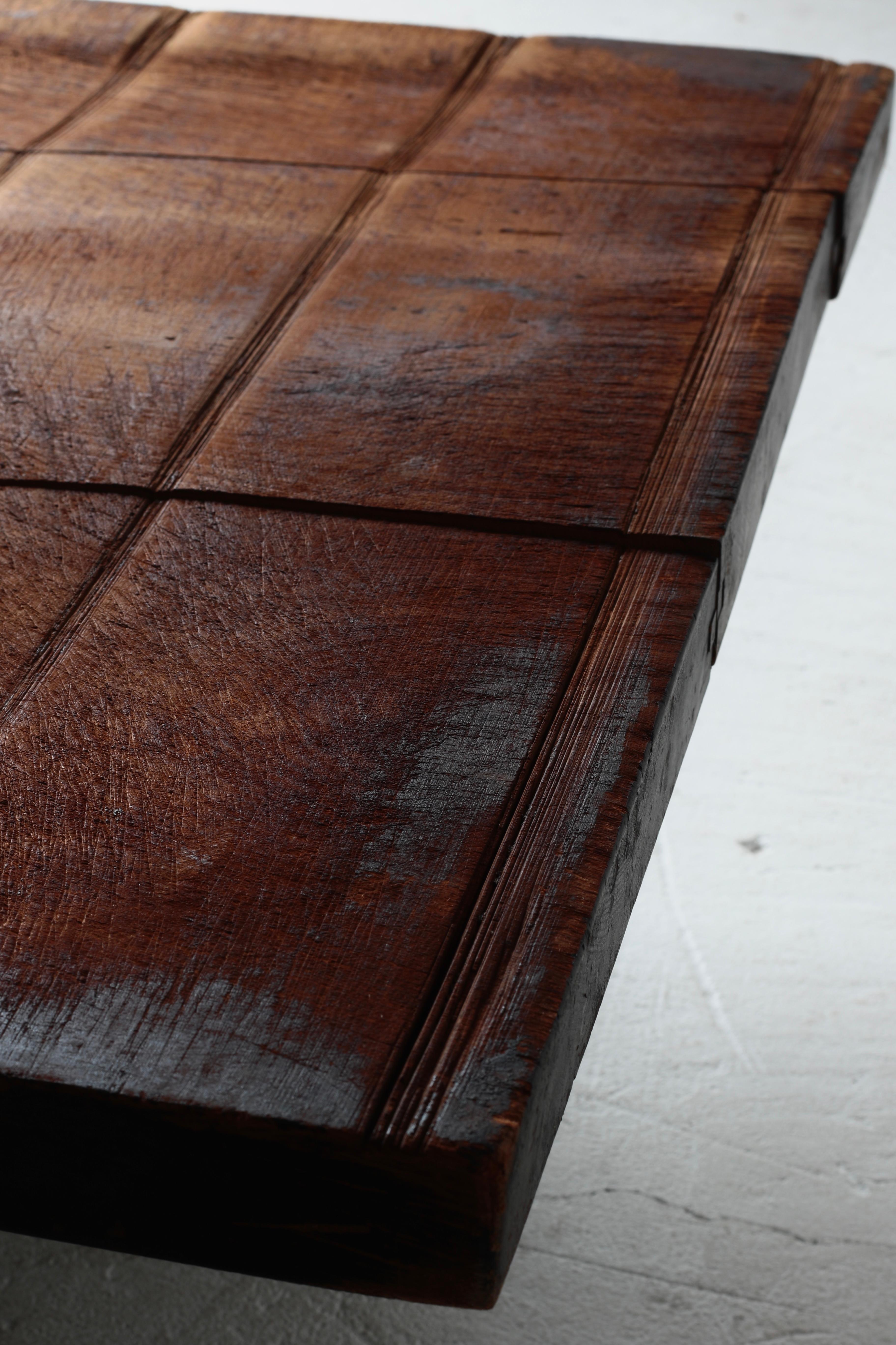 Japanese Antique Large Low Table / Sofa Table / 1868-1912s Wabi-Sabi For Sale 6