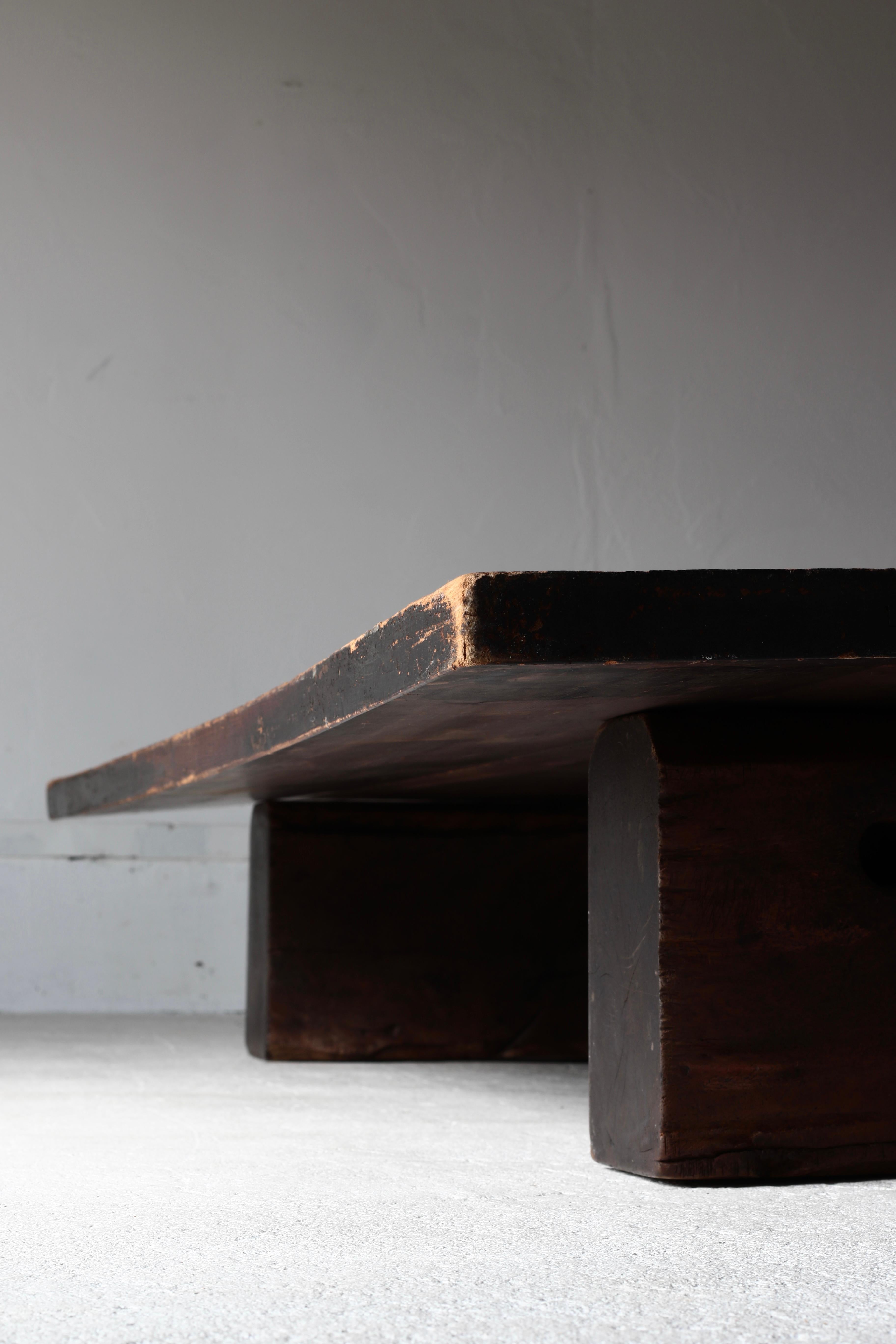 Japanese Antique Large Low Table / Sofa Table / 1868-1912s Wabi-Sabi For Sale 11