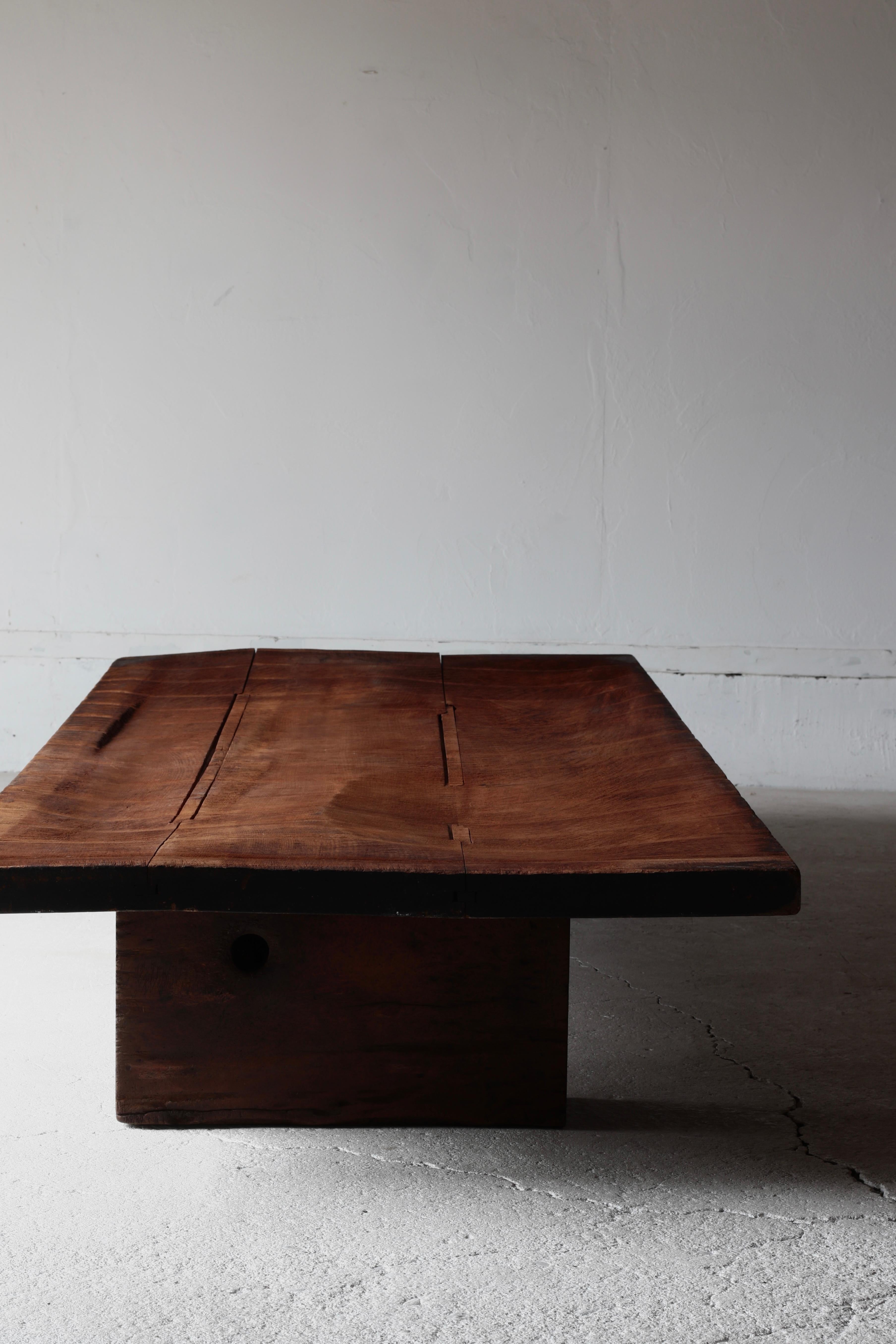 Japanese Antique Large Low Table / Sofa Table / 1868-1912s Wabi-Sabi For Sale 13
