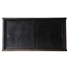 Antiguo Tansu Negro Japonés Grande / Aparador / 1868-1912s / Wabi-Sabi