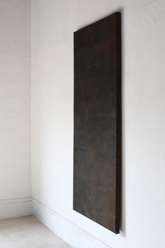 Antike japanische Wanddekoration aus Eisen / 1868–1912 / Wabi-Sabi
