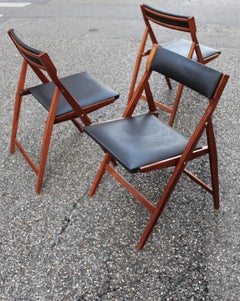 Gio Ponti a Set of Three Eden Folding Chairs, Model 320 , 1955